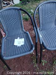 MaxSold Auction: 2 Grey Wicker Patio Chairs  - Capitol Heights (Maryland, USA) SELLER MANAGED Downsizing Online Auction - Quo Avenue