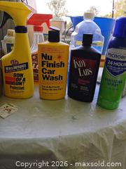 MaxSold Auction: 3 Buckets Plus Mouse Baiting Kits with Manual  Plus Household Fluids Car Wash kits & Towel - Capitol Heights (Maryland, USA) SELLER MANAGED Downsizing Online Auction - Quo Avenue