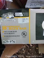 MaxSold Auction: Assorted Light Bulbs and  Mirrored 3 Bath Bar Lights - Capitol Heights (Maryland, USA) SELLER MANAGED Downsizing Online Auction - Quo Avenue