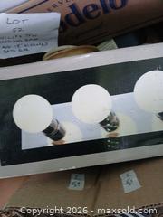 MaxSold Auction: Assorted Light Bulbs and  Mirrored 3 Bath Bar Lights - Capitol Heights (Maryland, USA) SELLER MANAGED Downsizing Online Auction - Quo Avenue