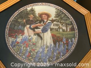MaxSold Auction: Anne of Green Gables “Green Gables Garden” Collector Plate – Framed (1996) Third Issue in  - London (Ontario, Canada) PARTNER MANAGED Downsizing Online Auction - Trillium Crescent
