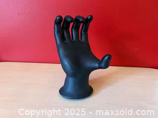 MaxSold Auction: Black Resin Hand Sculpture Display Stand - London (Ontario, Canada) PARTNER MANAGED Downsizing Online Auction - Trillium Crescent