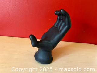MaxSold Auction: Black Resin Hand Sculpture Display Stand - London (Ontario, Canada) PARTNER MANAGED Downsizing Online Auction - Trillium Crescent