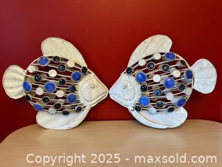 MaxSold Auction: Hanging Metal Fish with Blue Gem Accents - London (Ontario, Canada) PARTNER MANAGED Downsizing Online Auction - Trillium Crescent