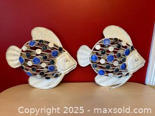 MaxSold Auction: Hanging Metal Fish with Blue Gem Accents - London (Ontario, Canada) PARTNER MANAGED Downsizing Online Auction - Trillium Crescent