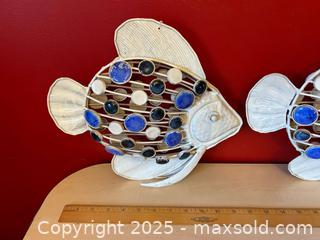 MaxSold Auction: Hanging Metal Fish with Blue Gem Accents - London (Ontario, Canada) PARTNER MANAGED Downsizing Online Auction - Trillium Crescent