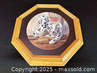 MaxSold Auction: Knowles “We’ve Been Spotted” Collector Plate – Framed (1992) - London (Ontario, Canada) PARTNER MANAGED Downsizing Online Auction - Trillium Crescent