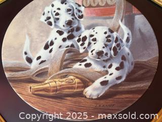 MaxSold Auction: Knowles “We’ve Been Spotted” Collector Plate – Framed (1992) - London (Ontario, Canada) PARTNER MANAGED Downsizing Online Auction - Trillium Crescent