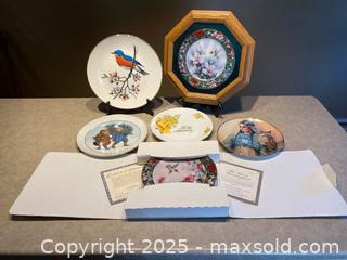 MaxSold Auction: Lot of 6 Decorative &#38; Collector Plates – Mixed Themes with COAs - London (Ontario, Canada) PARTNER MANAGED Downsizing Online Auction - Trillium Crescent