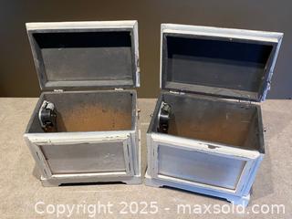 MaxSold Auction: Pair of Vintage Shabby Chic Wooden Music Boxes - London (Ontario, Canada) PARTNER MANAGED Downsizing Online Auction - Trillium Crescent