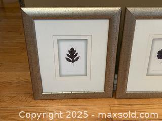 MaxSold Auction: Set of 4 Framed Botanical Leaf Prints – Silver Crackle Frames – 16”x13.5” Ea - London (Ontario, Canada) PARTNER MANAGED Downsizing Online Auction - Trillium Crescent