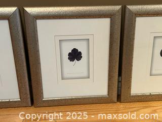 MaxSold Auction: Set of 4 Framed Botanical Leaf Prints – Silver Crackle Frames – 16”x13.5” Ea - London (Ontario, Canada) PARTNER MANAGED Downsizing Online Auction - Trillium Crescent