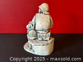MaxSold Auction: Vintage 1972 Aardvark Canada Soapstone Carving – Fisherman and Boy – Aardik Collection – 7 - London (Ontario, Canada) PARTNER MANAGED Downsizing Online Auction - Trillium Crescent