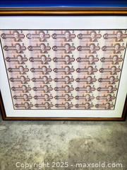 MaxSold Auction: Framed Uncut Sheet of 54 Canadian $2 Notes - Toronto (Ontario, Canada) SELLER MANAGED Estate Sale Online Auction - Norseman Street (STORAGE)