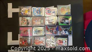 MaxSold Auction: 22 23 24 NFL Prizm Donruss Wild Card # patch Kincaid Flowers Rice Vick Brees Howard Burrow - Toronto (Ontario, Canada) SELLER MANAGED Reseller Online Auction -  Bayview Avenue