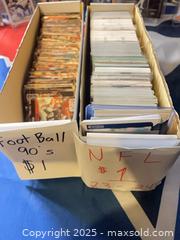 MaxSold Auction: NFL 90’s 23-24 Boxes All Base Parallels  - Toronto (Ontario, Canada) SELLER MANAGED Reseller Online Auction -  Bayview Avenue