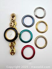 MaxSold Auction: Gucci Interchangeable Bezel Marina Chain Watch 11.12.2  - Victoria (British Columbia, Canada) PARTNER MANAGED Estate Sale Online Auction - Goldstream Avenue (CONDO)