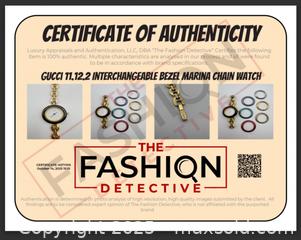 MaxSold Auction: Gucci Interchangeable Bezel Marina Chain Watch 11.12.2  - Victoria (British Columbia, Canada) PARTNER MANAGED Estate Sale Online Auction - Goldstream Avenue (CONDO)