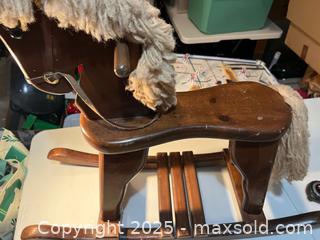 MaxSold Auction: Vintage Wooden Rocking horse - Walpole (Massachusetts, USA) SELLER MANAGED Downsizing Online Auction - Park Lane