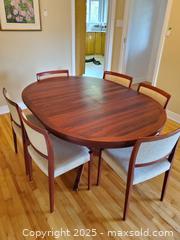 MaxSold Auction: Mid-Century Modern Oval Pedestal Dining Table with 6 Chairs - Ottawa (Ontario, Canada) PARTNER MANAGED Downsizing Online Auction -  Grenfell Crescent