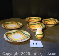 MaxSold Auction: 1950s Vernon Homespun MCM Rust Green Yellow - Ottawa (Ontario, Canada) SELLER MANAGED Downsizing Online Auction - Beaver Ridge