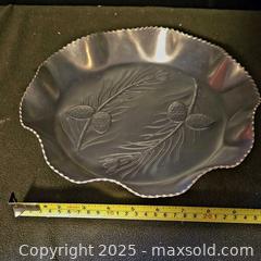 MaxSold Auction: 2 vintage embossed aluminum trays with a pinecone design.  - Ottawa (Ontario, Canada) SELLER MANAGED Downsizing Online Auction - Beaver Ridge