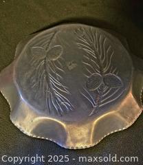 MaxSold Auction: 2 vintage embossed aluminum trays with a pinecone design.  - Ottawa (Ontario, Canada) SELLER MANAGED Downsizing Online Auction - Beaver Ridge