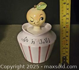 MaxSold Auction: 50s Pixieware mustard and jam jar. - Ottawa (Ontario, Canada) SELLER MANAGED Downsizing Online Auction - Beaver Ridge