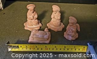 MaxSold Auction:  &#34;House of Lloyd Christmas Around the World&#34; Terra Cotta Nativity set. 4 pieces - Ottawa (Ontario, Canada) SELLER MANAGED Downsizing Online Auction - Beaver Ridge