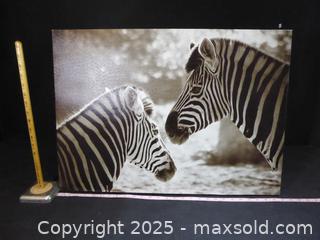 MaxSold Auction: Art / Zebra Print on Canvas  - North Vancouver (British Columbia, Canada) SELLER MANAGED Downsizing Online Auction - Plymouth Drive