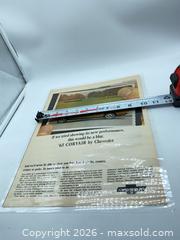 MaxSold Auction: 1965 Chevrolet Corvair Magazine Advertisement Page Laminated - Smiths Falls (Ontario, Canada) SELLER MANAGED Reseller Online Auction -  Autumn Drive