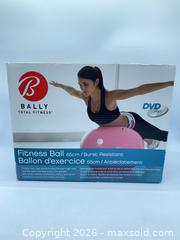 MaxSold Auction: Bally 65 cm Pink Fitness / Exercise Ball with Pump and Training DVD - Smiths Falls (Ontario, Canada) SELLER MANAGED Reseller Online Auction -  Autumn Drive