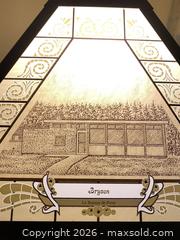 MaxSold Auction: Bryson Stained Glass Table Lamp 18K Gold Famous Buildings Decobex Limited Edition  - Smiths Falls (Ontario, Canada) SELLER MANAGED Reseller Online Auction -  Autumn Drive