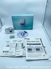 MaxSold Auction: Canon PowerShot SD850 IS / Digital ELPH 8.0MP 4x Zoom - Smiths Falls (Ontario, Canada) SELLER MANAGED Reseller Online Auction -  Autumn Drive