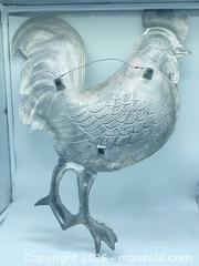 MaxSold Auction: Cast Aluminum Alloy Farmhouse Rooster Shaped Serving Patter Tray or Wall Decor 22” x 17” - Smiths Falls (Ontario, Canada) SELLER MANAGED Reseller Online Auction -  Autumn Drive