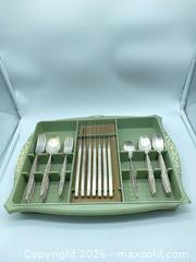 MaxSold Auction: Community Tangier 1969 Silverplate Flatware Cutlery Set, 42-piece, Floral/Scroll - Smiths Falls (Ontario, Canada) SELLER MANAGED Reseller Online Auction -  Autumn Drive