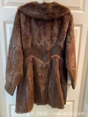 MaxSold Auction: Edward Reilly & Co. Brockville Women's Mink Fur and Leather Coat, Brown, Mid-Length - Smiths Falls (Ontario, Canada) SELLER MANAGED Reseller Online Auction -  Autumn Drive