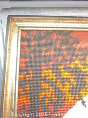 MaxSold Auction: Framed Needlepoint Romantic Couple Silhouette, Gold Wood Frame 17” x 22” - Smiths Falls (Ontario, Canada) SELLER MANAGED Reseller Online Auction -  Autumn Drive