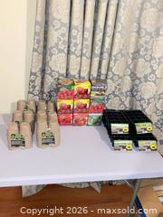 MaxSold Auction: Gardening Starter Lot A: Cardboard Pots, Plastic Trays & Seed Kits  - Smiths Falls (Ontario, Canada) SELLER MANAGED Reseller Online Auction -  Autumn Drive