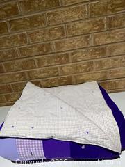 MaxSold Auction: Handmade Patchwork Quilt/Blanket, Full/Queen, Purple Tones - Smiths Falls (Ontario, Canada) SELLER MANAGED Reseller Online Auction -  Autumn Drive
