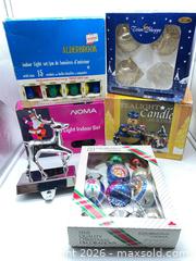 MaxSold Auction: Holiday Christmas Decorations Lot: Glass Ornaments, Stocking Holder, Lights - Smiths Falls (Ontario, Canada) SELLER MANAGED Reseller Online Auction -  Autumn Drive