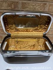 MaxSold Auction: Jetliner Train Beauty Cosmetics Case Luggage , Brown Hard-Sided Vintage - Smiths Falls (Ontario, Canada) SELLER MANAGED Reseller Online Auction -  Autumn Drive
