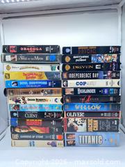 MaxSold Auction: Lot of 24 VHS Tapes (Assorted Movies) - Smiths Falls (Ontario, Canada) SELLER MANAGED Reseller Online Auction -  Autumn Drive
