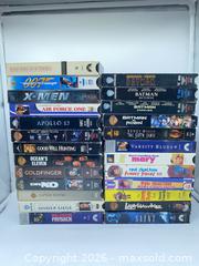MaxSold Auction: Lot of ~25 Full-Size VHS Movie Tapes from Major Studios - Smiths Falls (Ontario, Canada) SELLER MANAGED Reseller Online Auction -  Autumn Drive