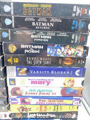 MaxSold Auction: Lot of ~25 Full-Size VHS Movie Tapes from Major Studios - Smiths Falls (Ontario, Canada) SELLER MANAGED Reseller Online Auction -  Autumn Drive