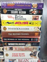 MaxSold Auction: Lot of ~42 VHS Tapes, Various Genres & Decades - Smiths Falls (Ontario, Canada) SELLER MANAGED Reseller Online Auction -  Autumn Drive