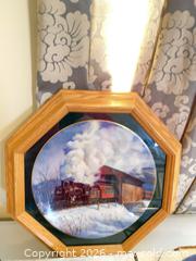 MaxSold Auction: Lot of 8 Decorative Porcelain Plates with Gold Trim Norman Rockwell Trains Railway - Smiths Falls (Ontario, Canada) SELLER MANAGED Reseller Online Auction -  Autumn Drive