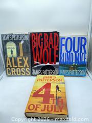 MaxSold Auction: Lot of 9 James Patterson Paperback & Hardcover Books - Smiths Falls (Ontario, Canada) SELLER MANAGED Reseller Online Auction -  Autumn Drive