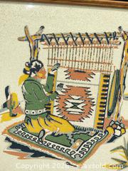 MaxSold Auction: Navajo Loom Weaver Sand Art Southwestern Desert Scene in Wood Frame - Smiths Falls (Ontario, Canada) SELLER MANAGED Reseller Online Auction -  Autumn Drive
