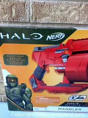 MaxSold Auction: Nerf Halo Infinite Mangler Blaster, 6-Dart Drum - Smiths Falls (Ontario, Canada) SELLER MANAGED Reseller Online Auction -  Autumn Drive